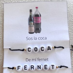 Pulsera coca y fernet