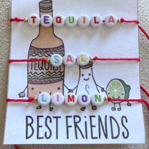 Pulseras tequila, sal y limón