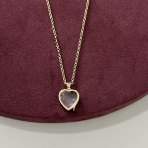 Cadena acero corazón personalizable